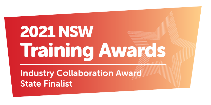 NSW Training Awards State finalist logo Industry Collaboration award