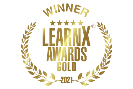 Learnx Training Awards 2021 Gold Winner logo